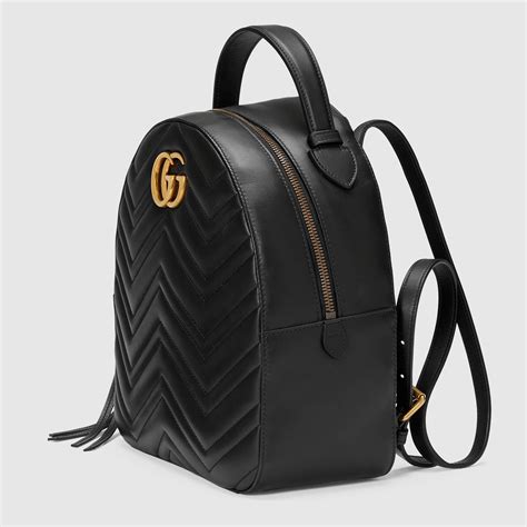 gg backpack gucci black quilted|Gucci marmont handbags.